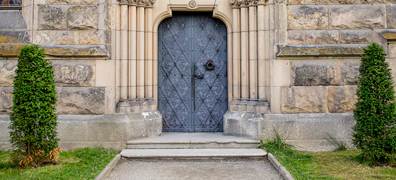 Traditional Double Front Doors in Haines City, FL